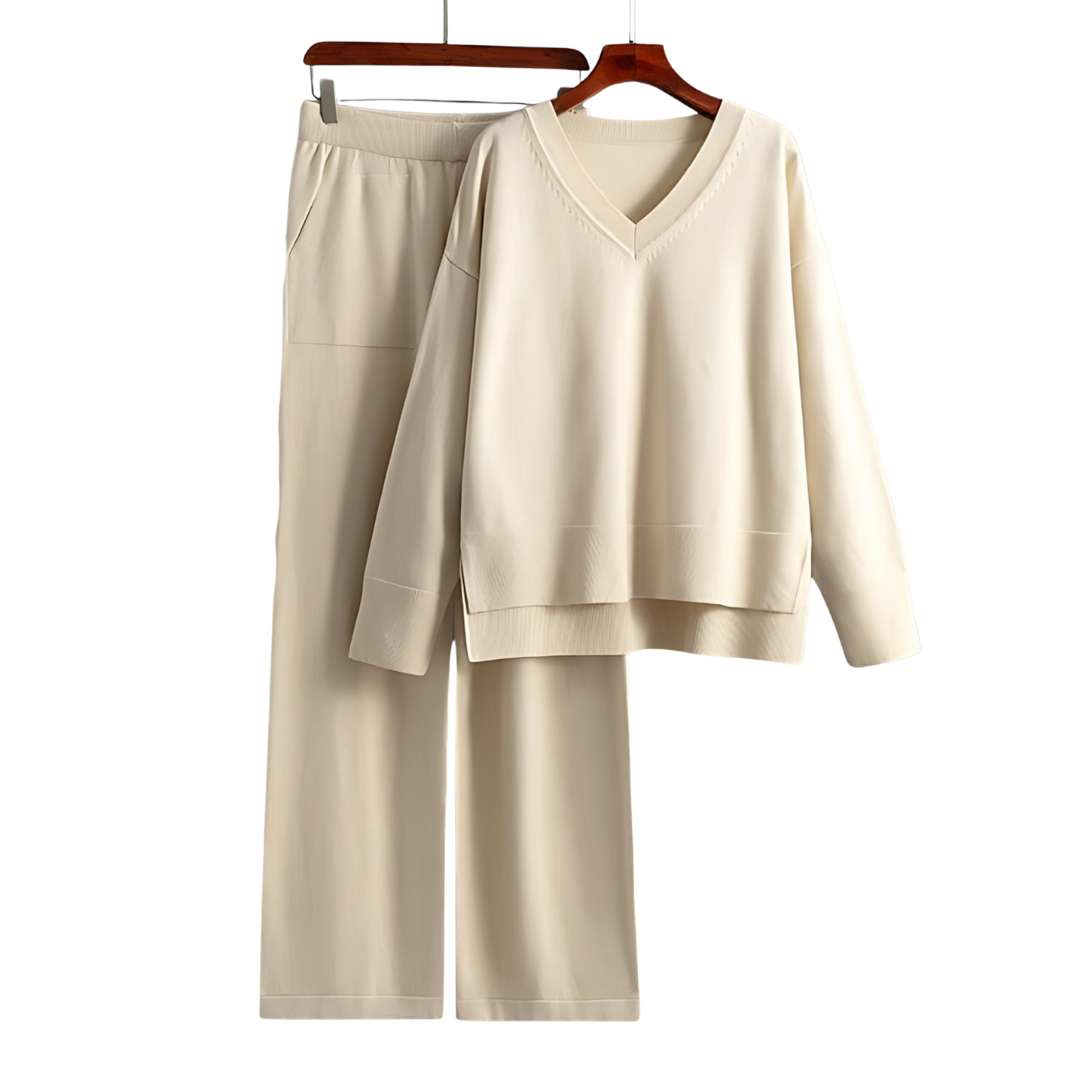 Josette | Luxe Ensemble deux pièces col V