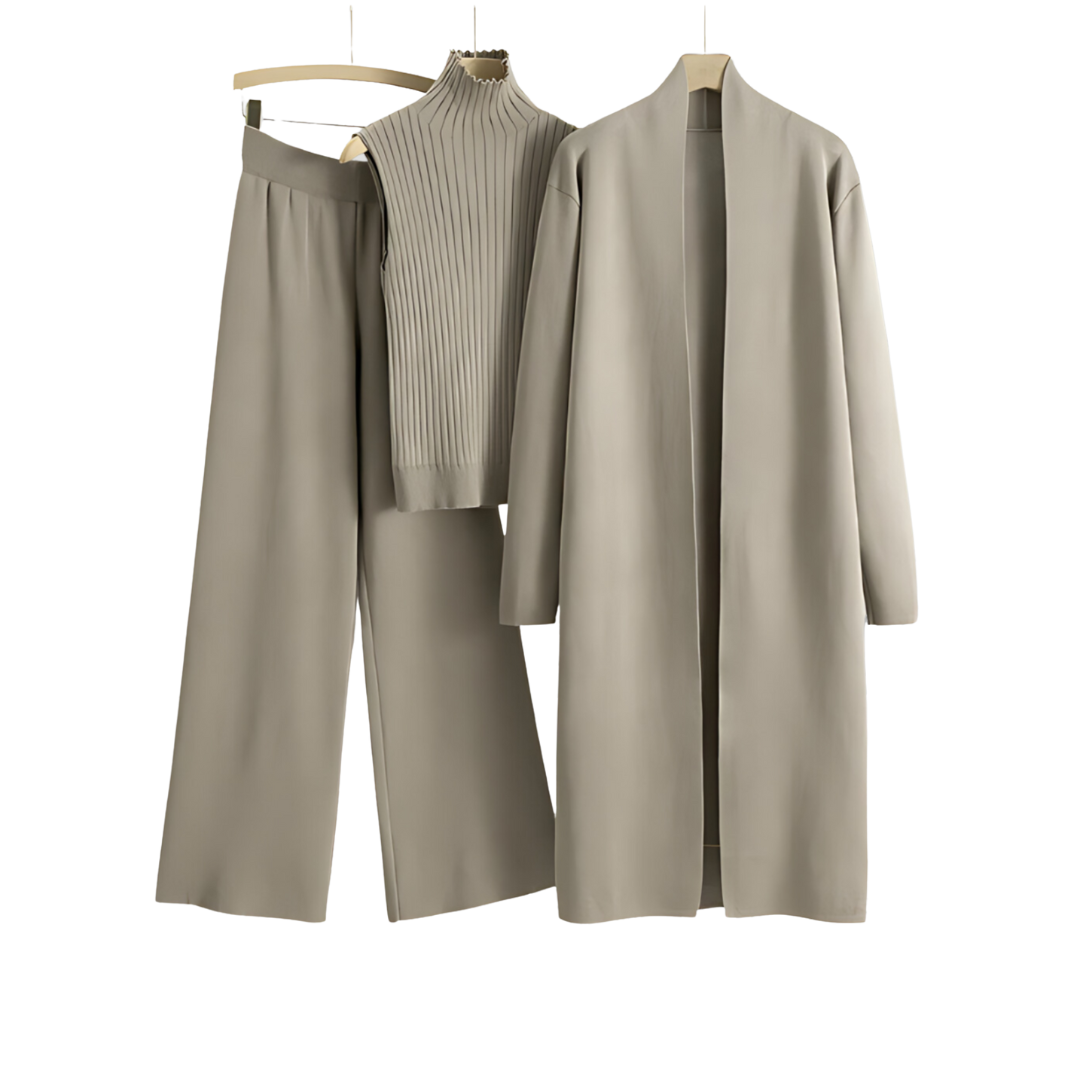 Julie | Ensemble trois pièces en maille Luxe