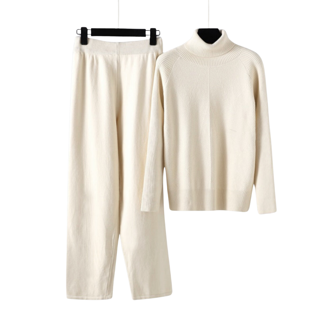 Laetitia | Ensemble deux pièces Lounge en tricot torsadé