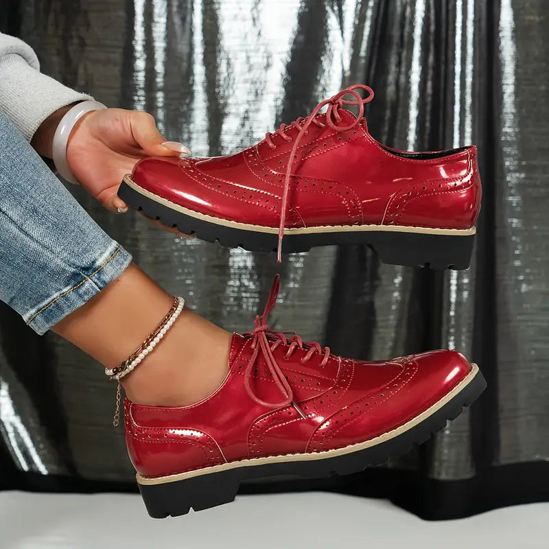 Teddy™ - Chaussures Orthopédiques Brogue Brillantes
