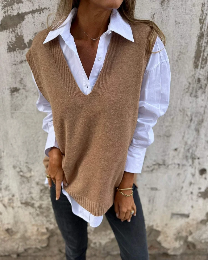 Elise™ | Le Pull Sans Manches Indispensable