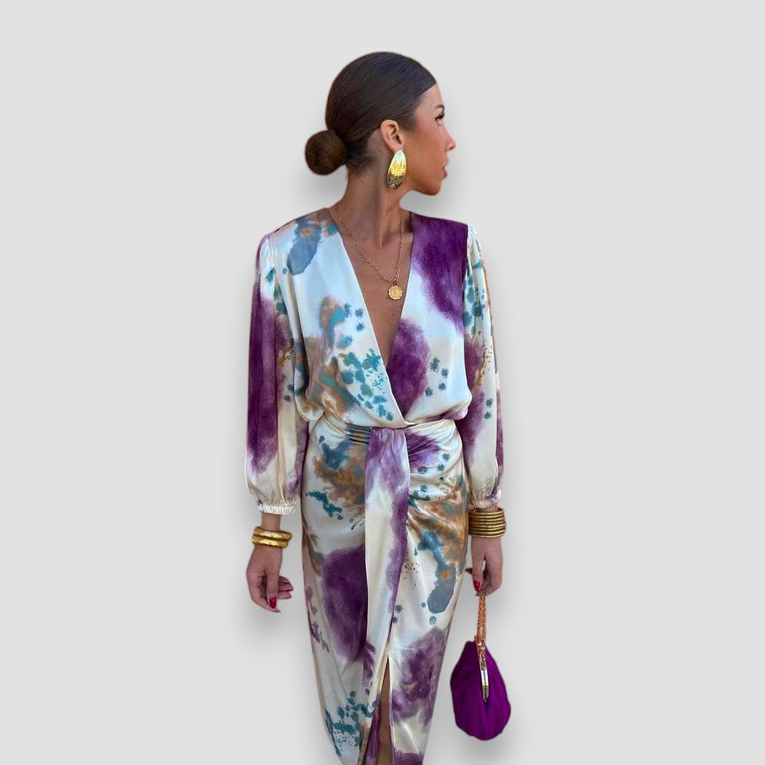 Valentina™ | Robe Élégante avec Encolure en V