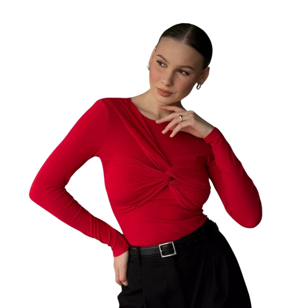 Juliette | Le Haut Twist à Manches Longues