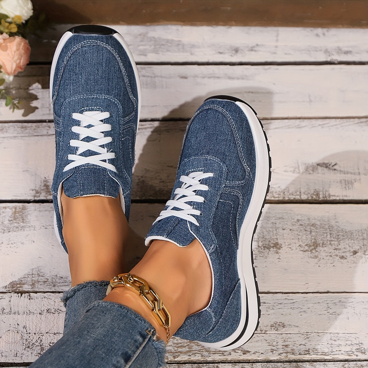 Lizzy™ | Baskets en Denim Orthopédiques