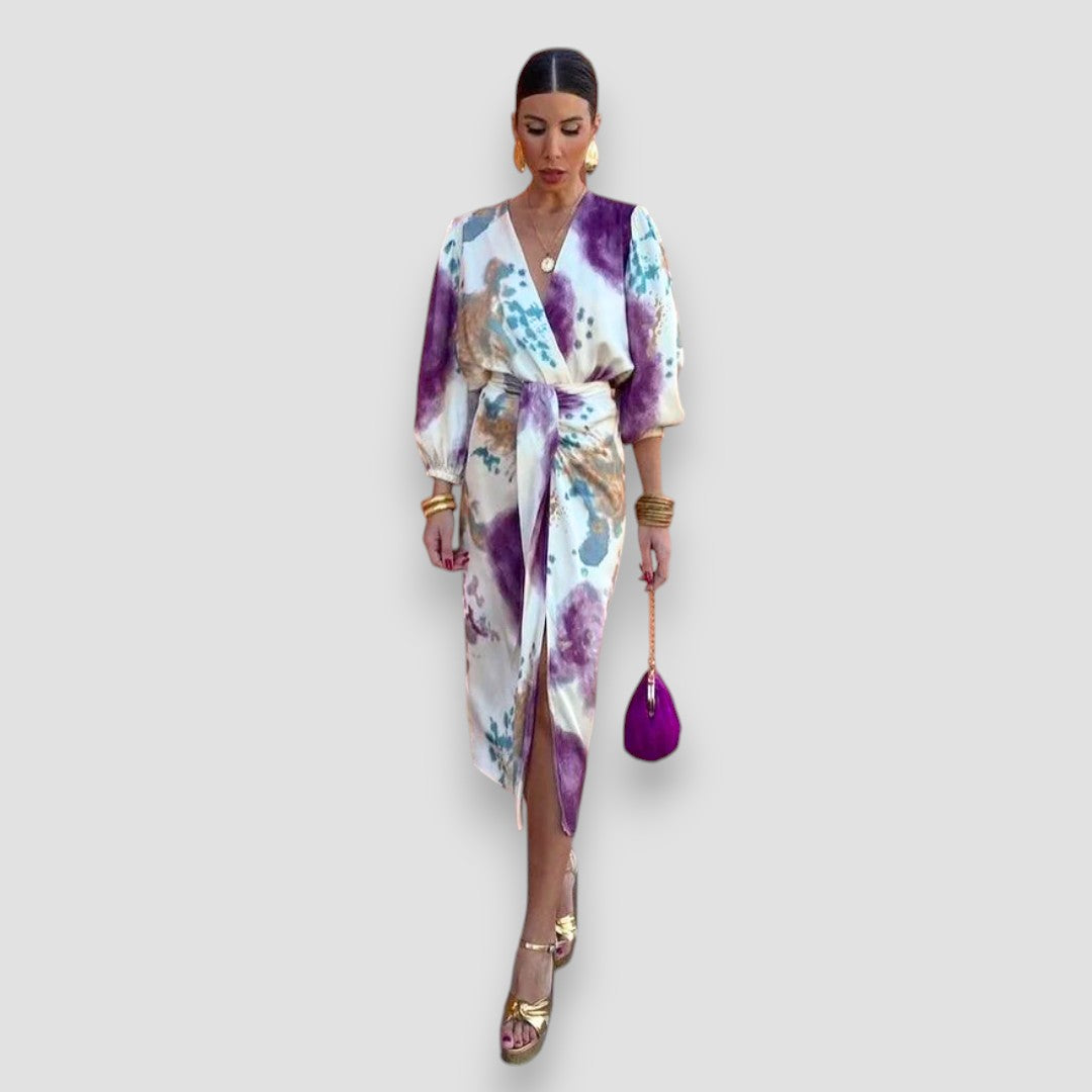Valentina™ | Robe Élégante avec Encolure en V