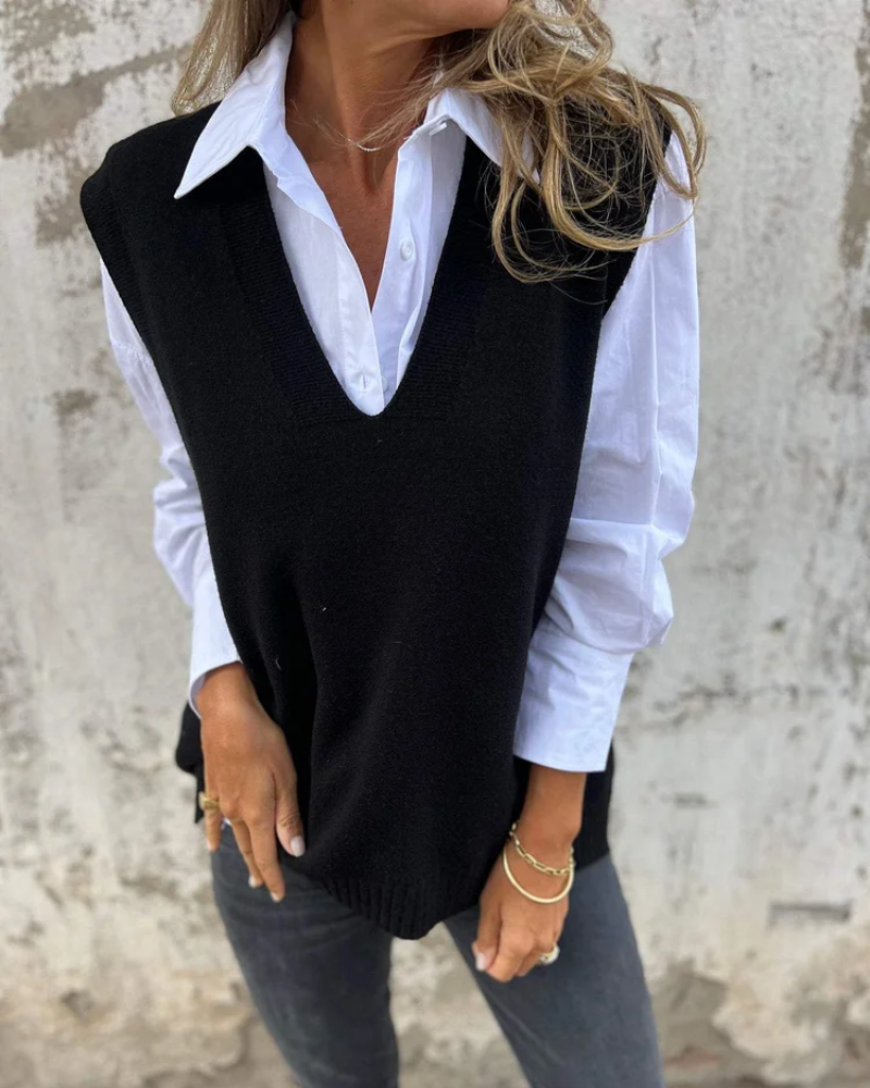 Elise™ | Le Pull Sans Manches Indispensable