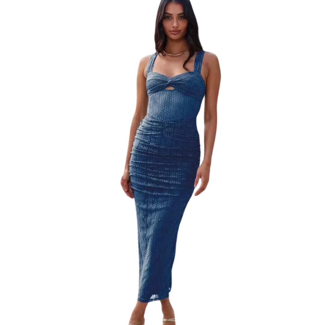 Corinne | Robe d'été longue ajustée