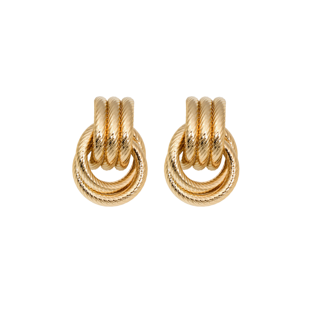 Anne | Boucles d'oreilles texturées torsadées