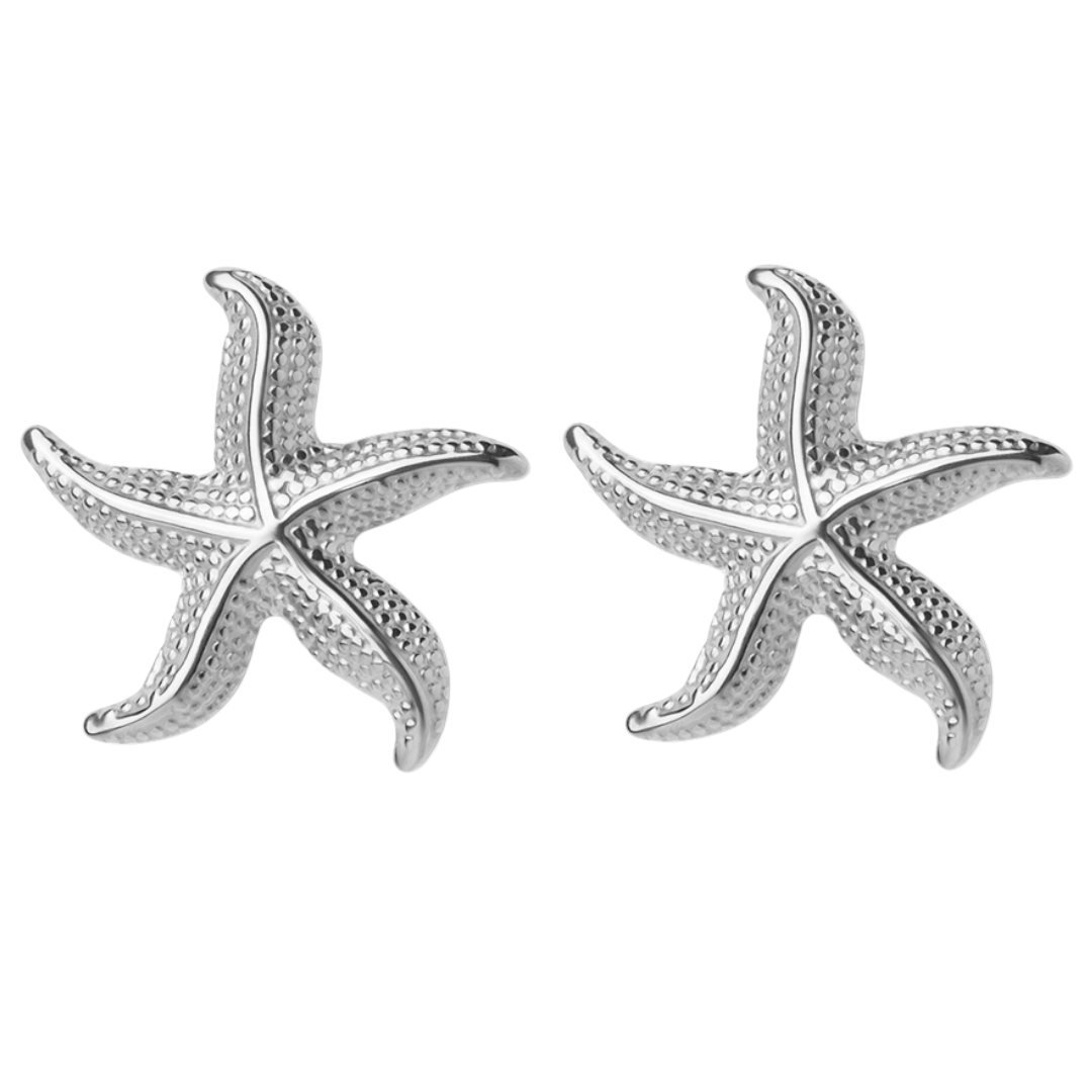 Audrey | Boucles d'oreilles en étoiles de mer courbées