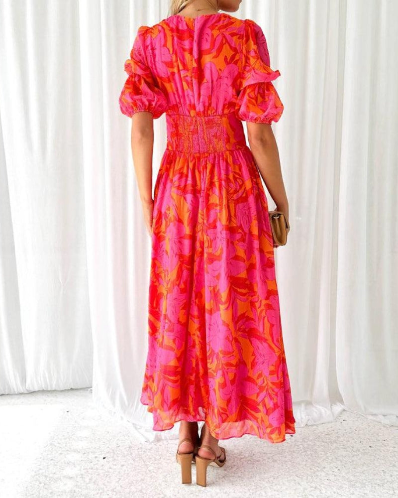 Jacqueline™ | Robe Longue Élégante à Fleurs