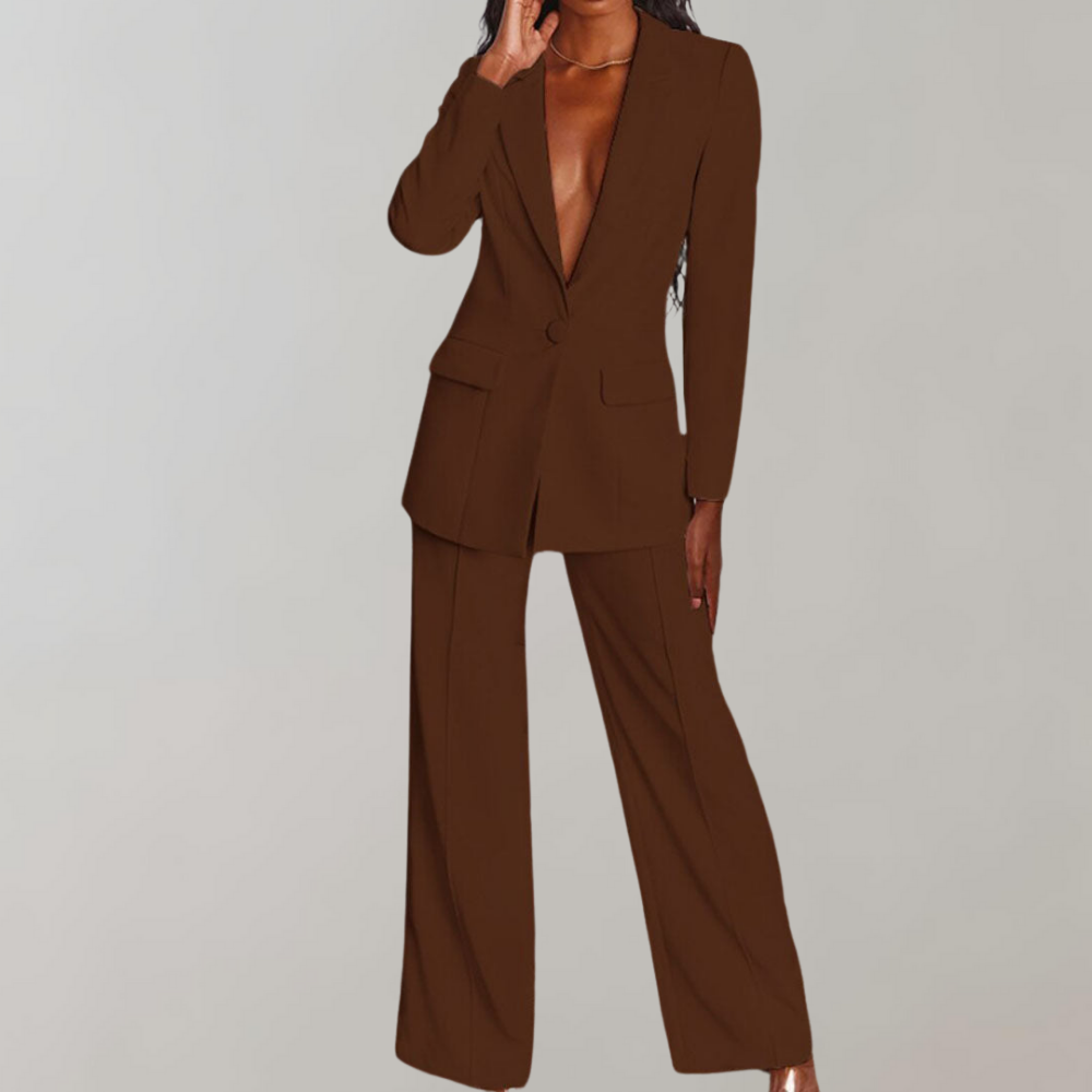 Lucette | Ensemble Blazer et Pantalon Élégant