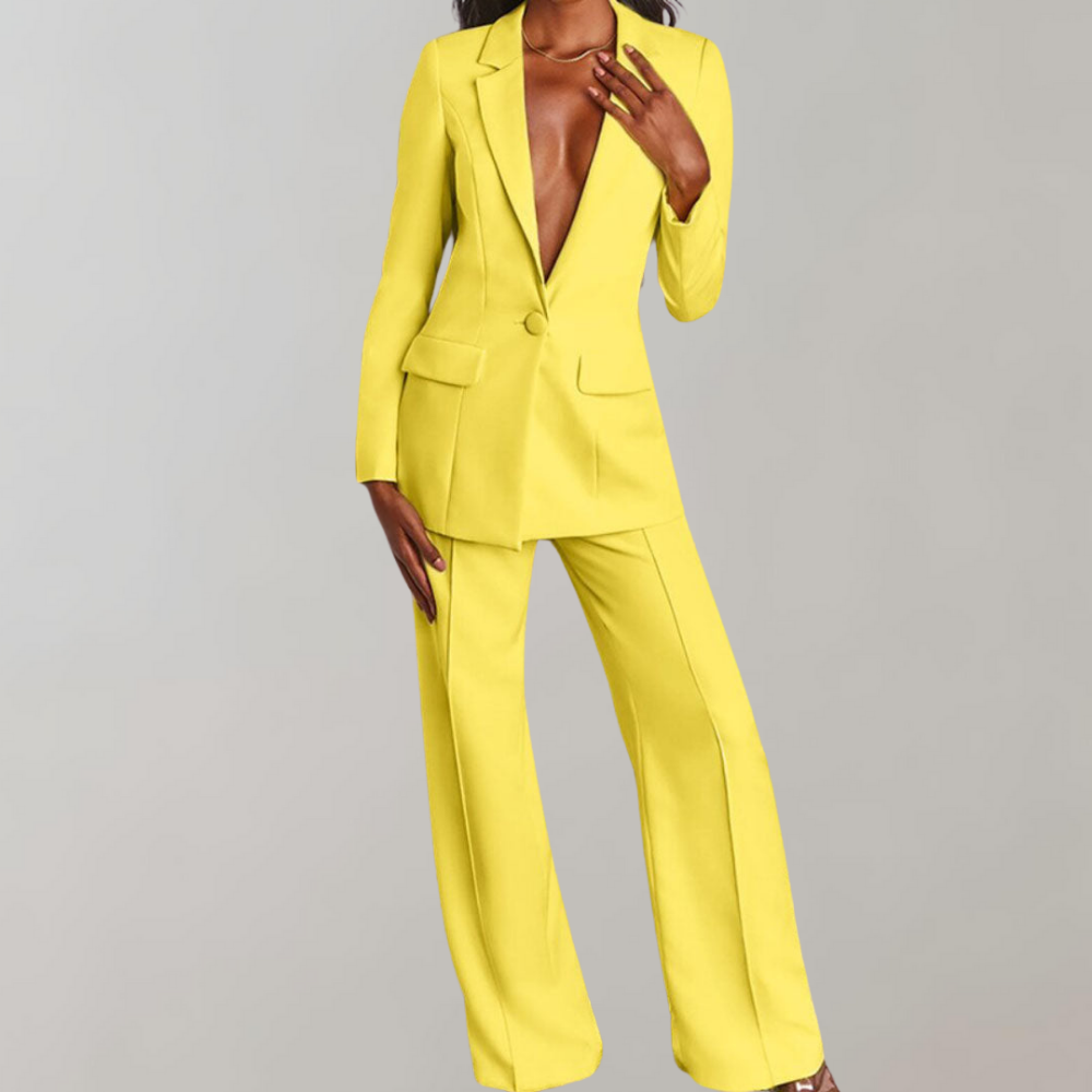 Lucette | Ensemble Blazer et Pantalon Élégant