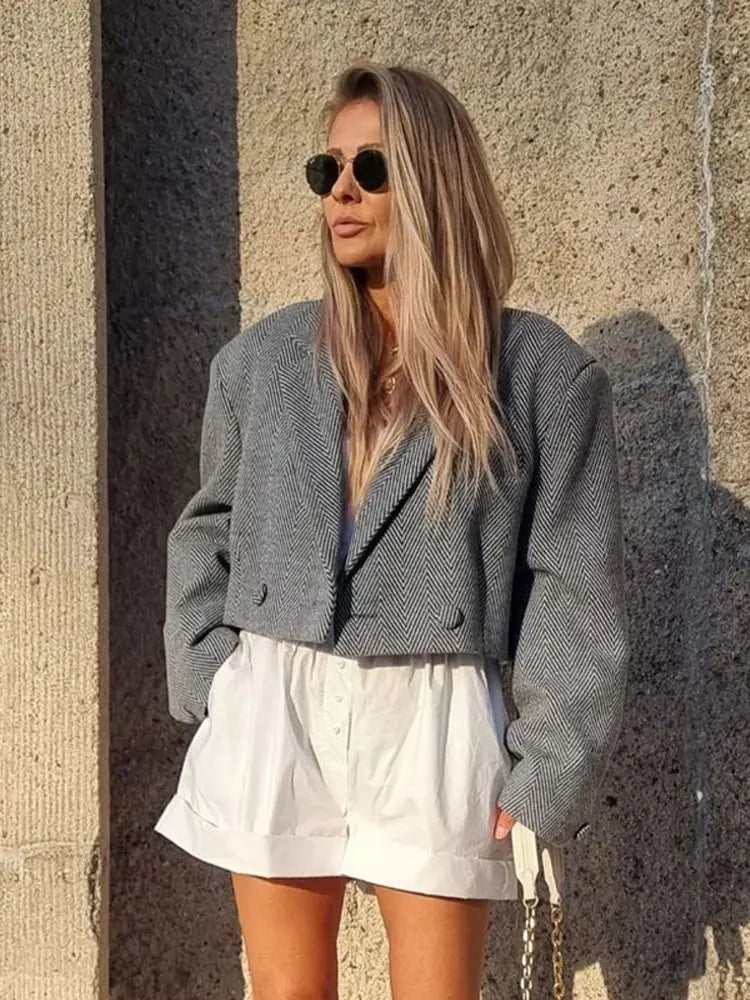 Marie-France | Veste Courte à Col V