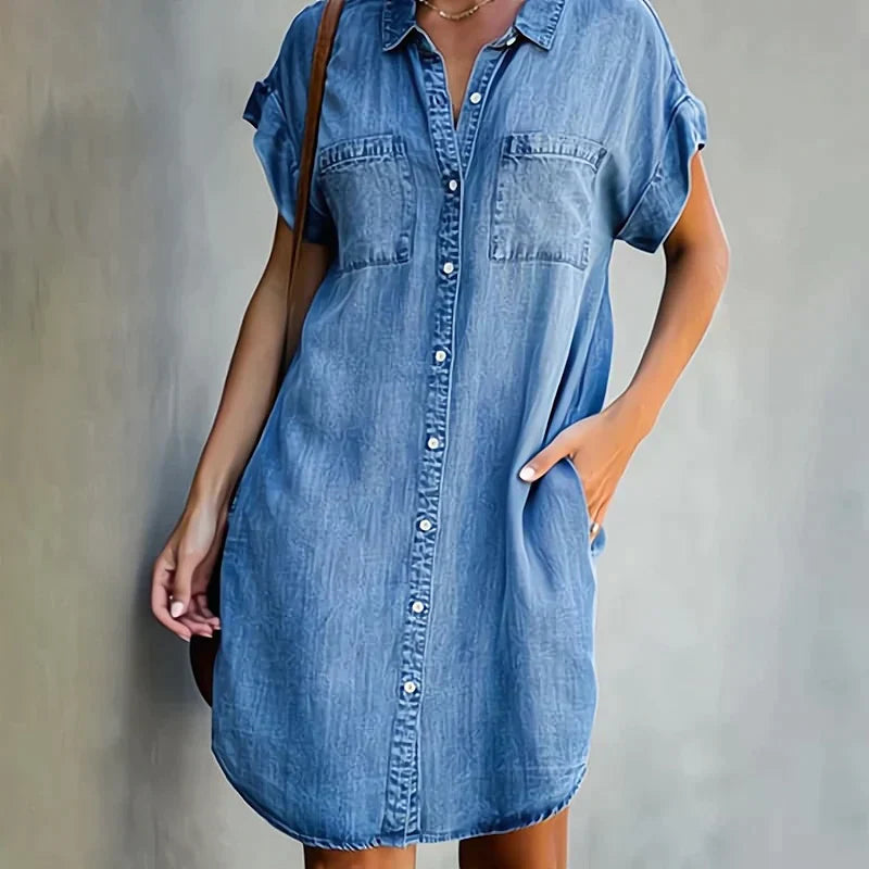 Aubree - Robe Décontractée En Jean