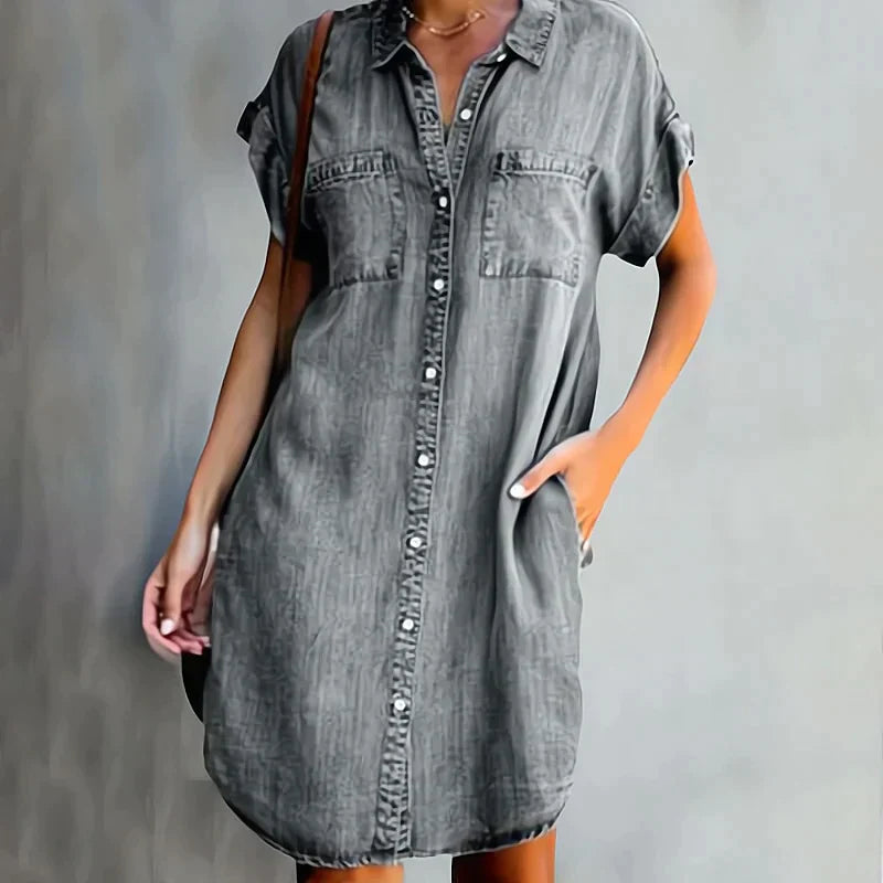 Aubree - Robe Décontractée En Jean