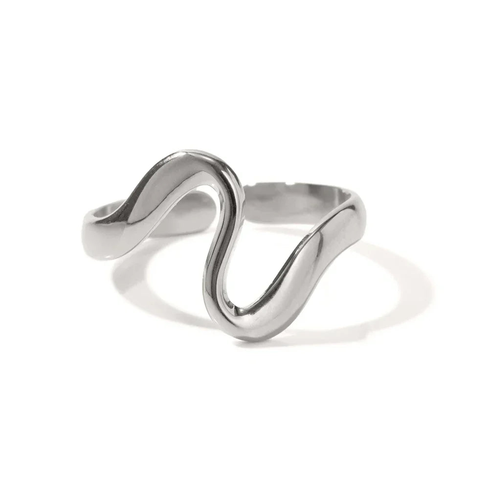 Aurélie | Bague Vague Minimaliste