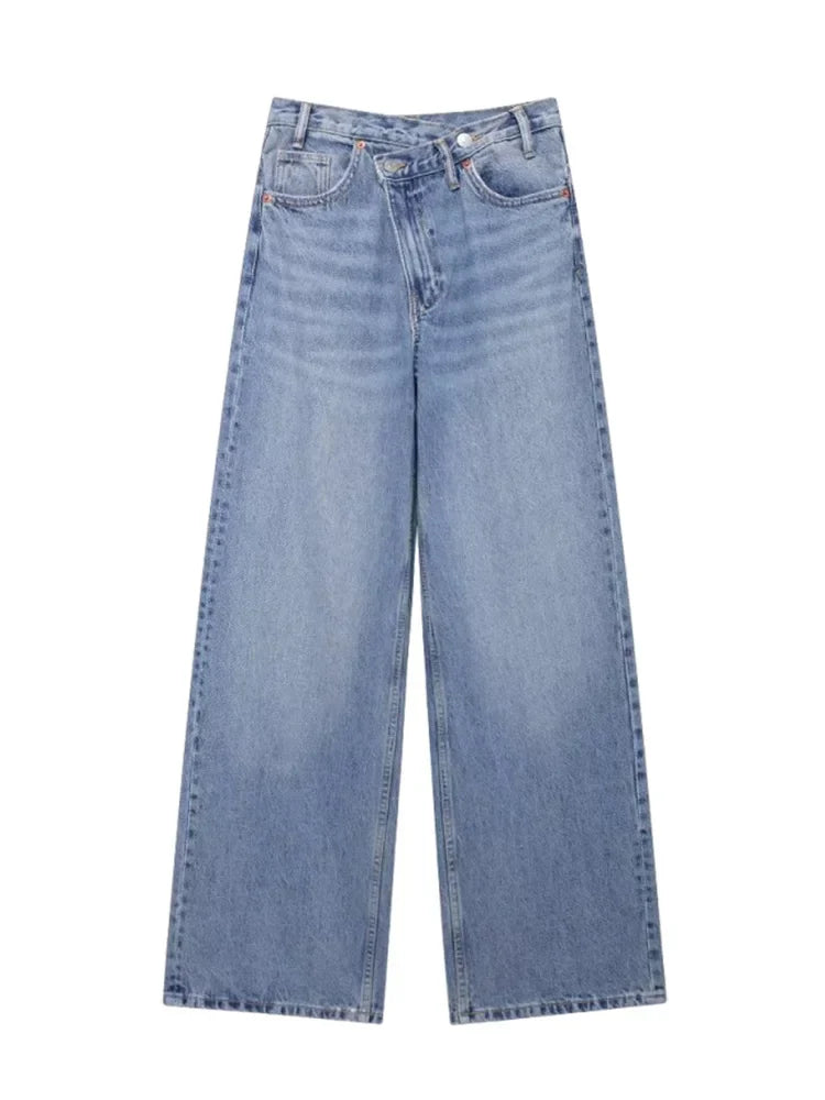 Irène | Jean classique à taille haute et jambes larges