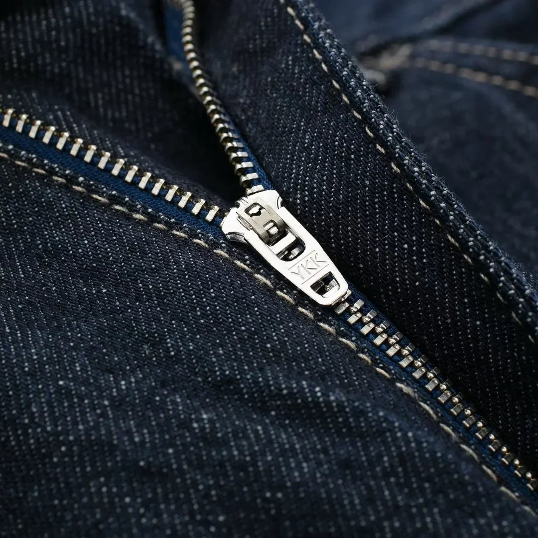 Hermine | Jeans en denim taille haute à jambe large