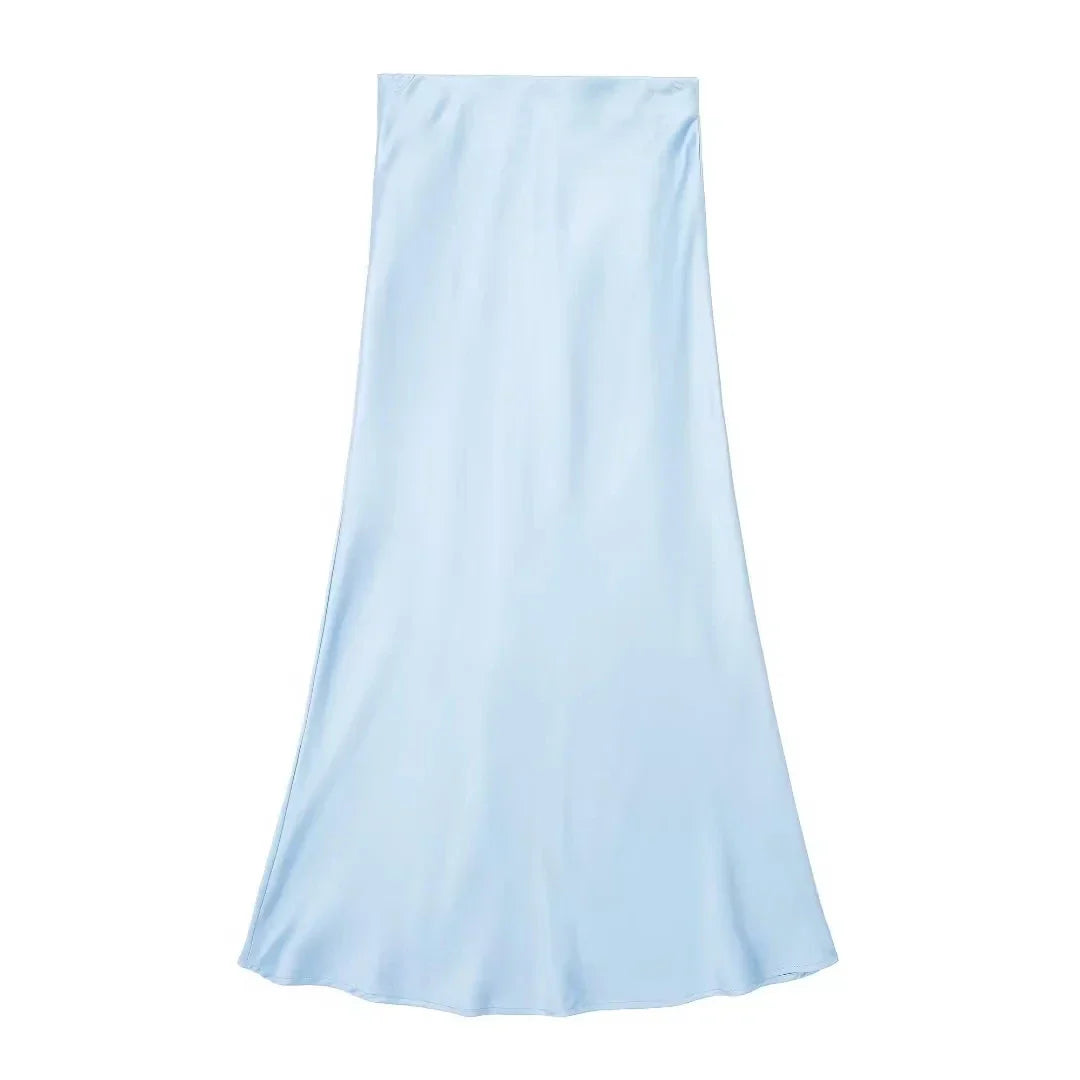 Justine | La Jupe Maxi Satin