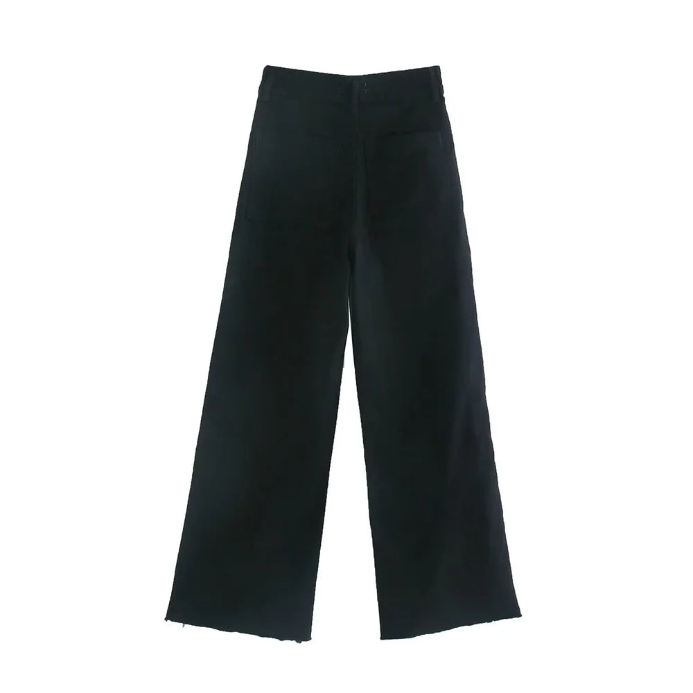 Henriette | Jean large pastel taille haute
