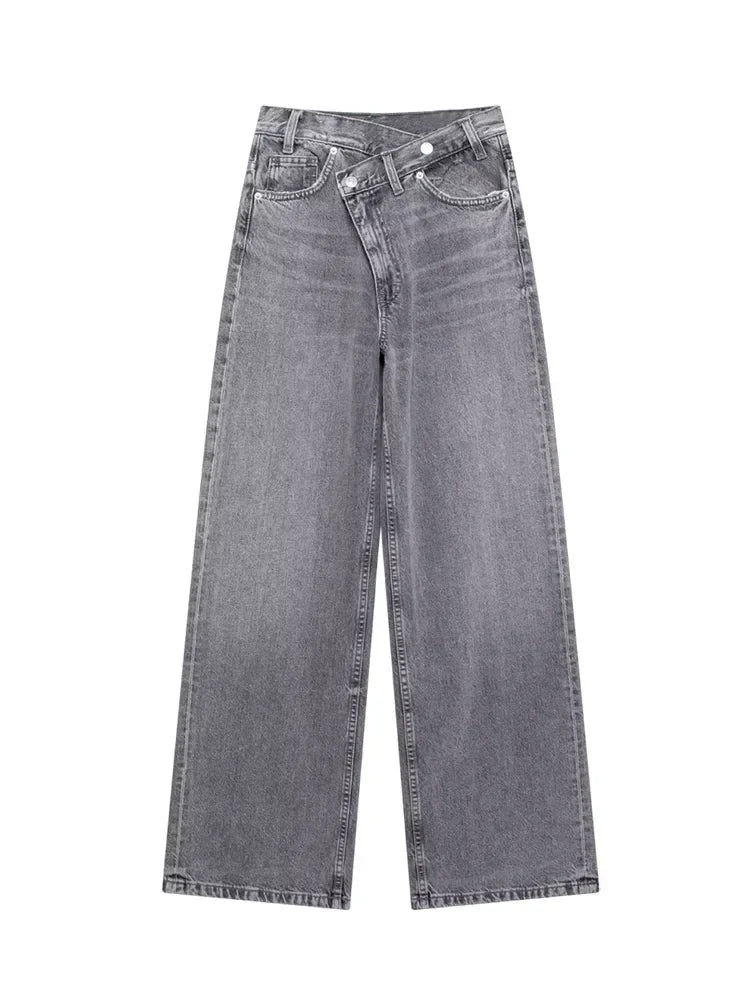 Irène | Jean classique à taille haute et jambes larges