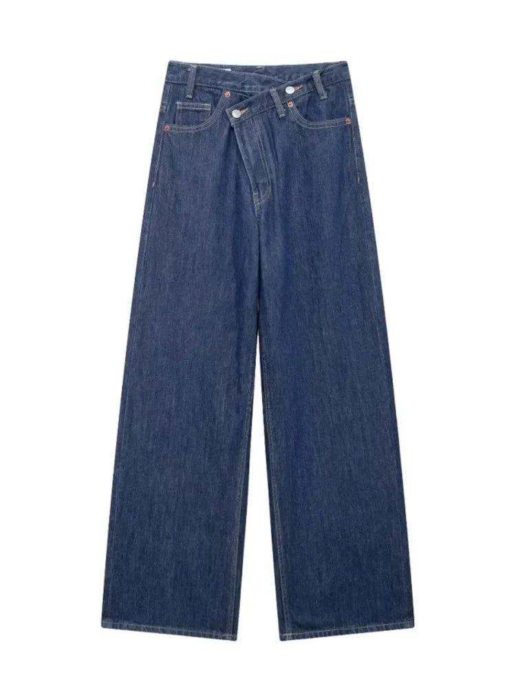 Irène | Jean classique à taille haute et jambes larges