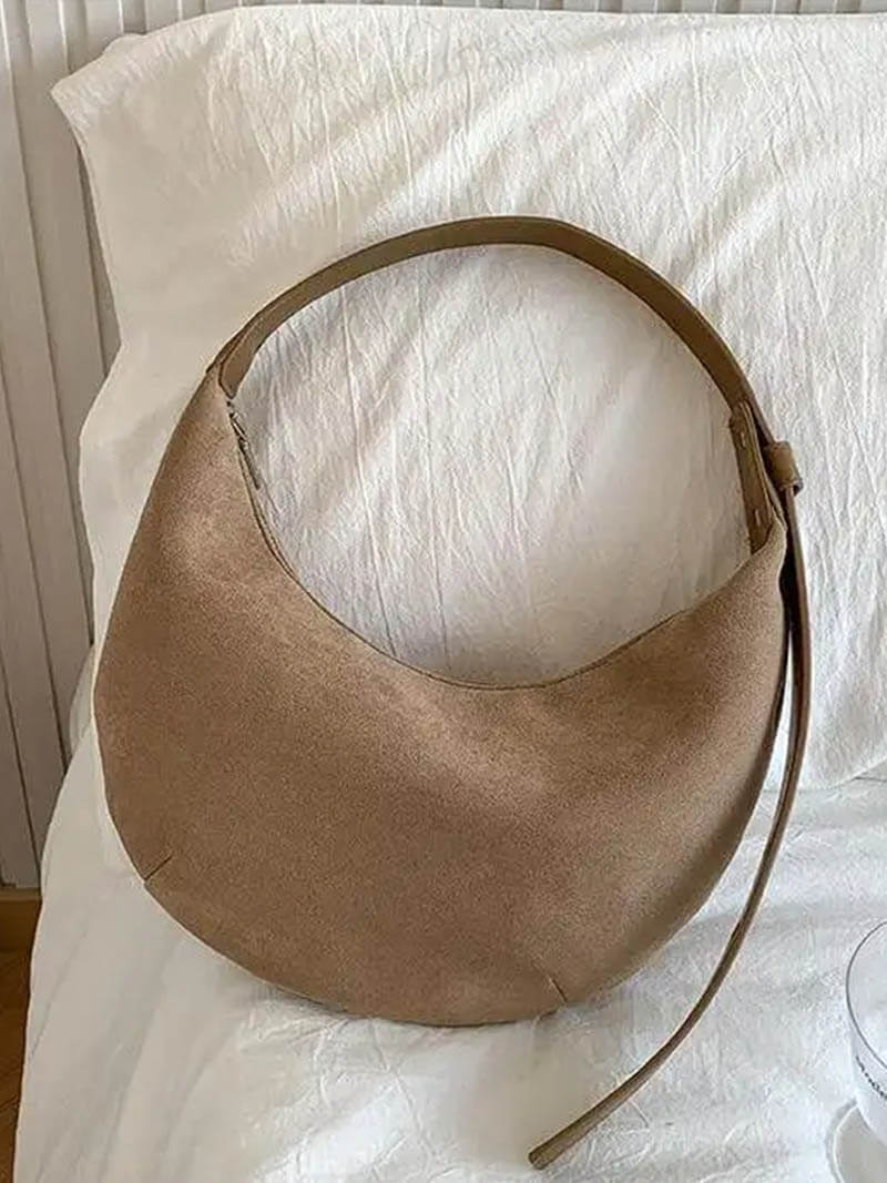 Coralie | Sac Demi-Lune en Suédine