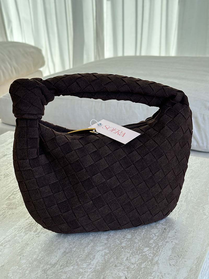 Anémone | Mini sac en daim tissé