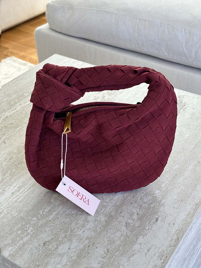 Anémone | Mini sac en daim tissé