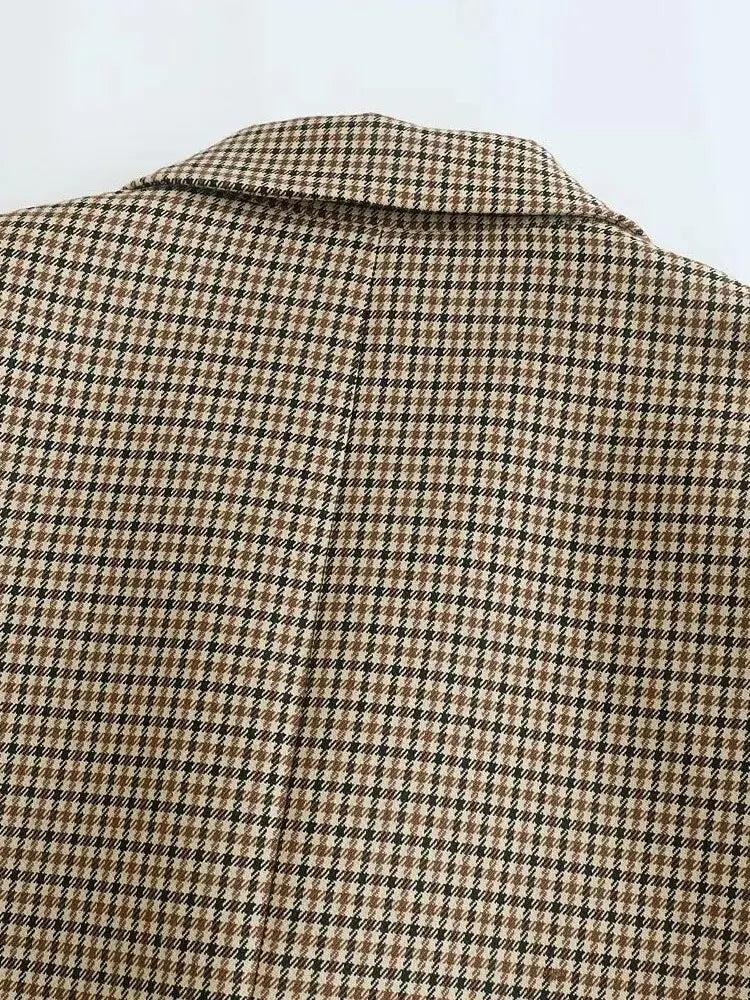 Odile | Blazer Classique Pied-de-Poule