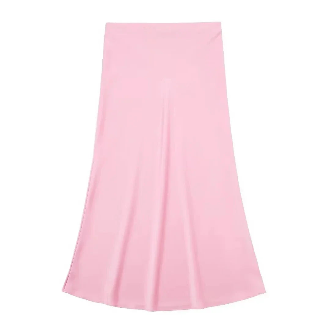 Justine | La Jupe Maxi Satin