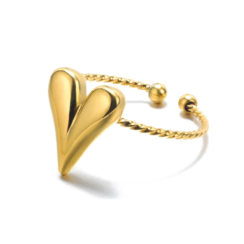 Anaïs | Bague Cœur Torsadée