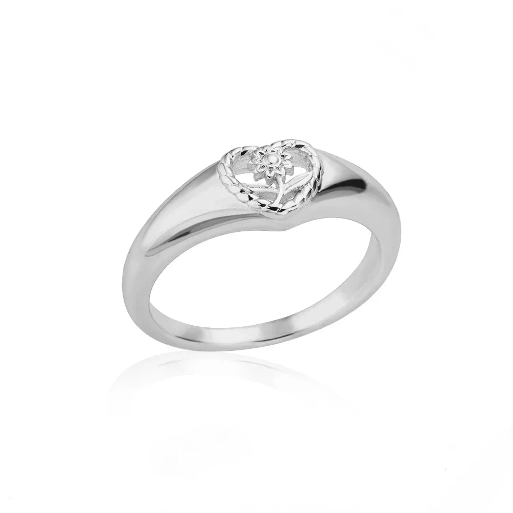 Antoinette | Bague Cœur Floral