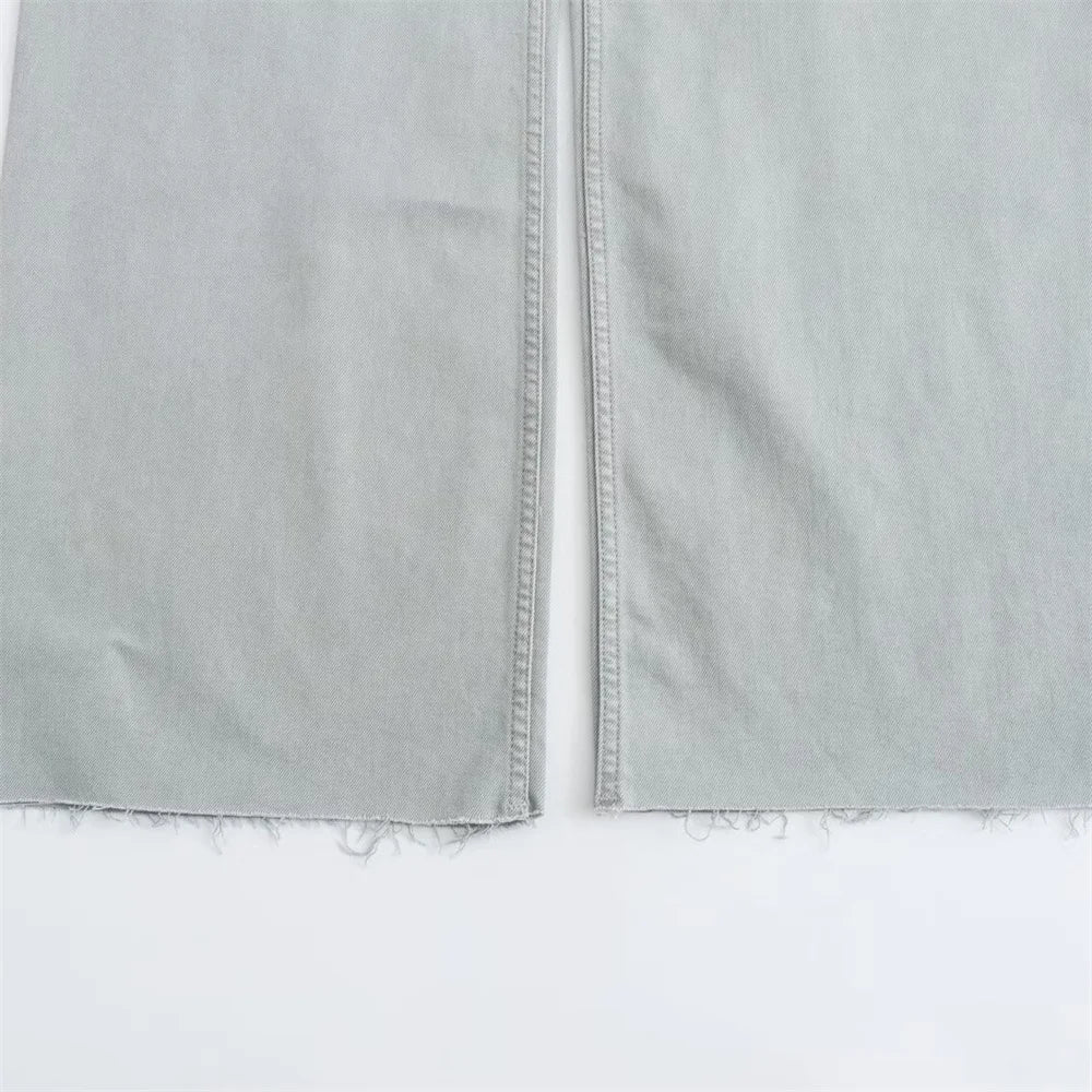 Henriette | Jean large pastel taille haute