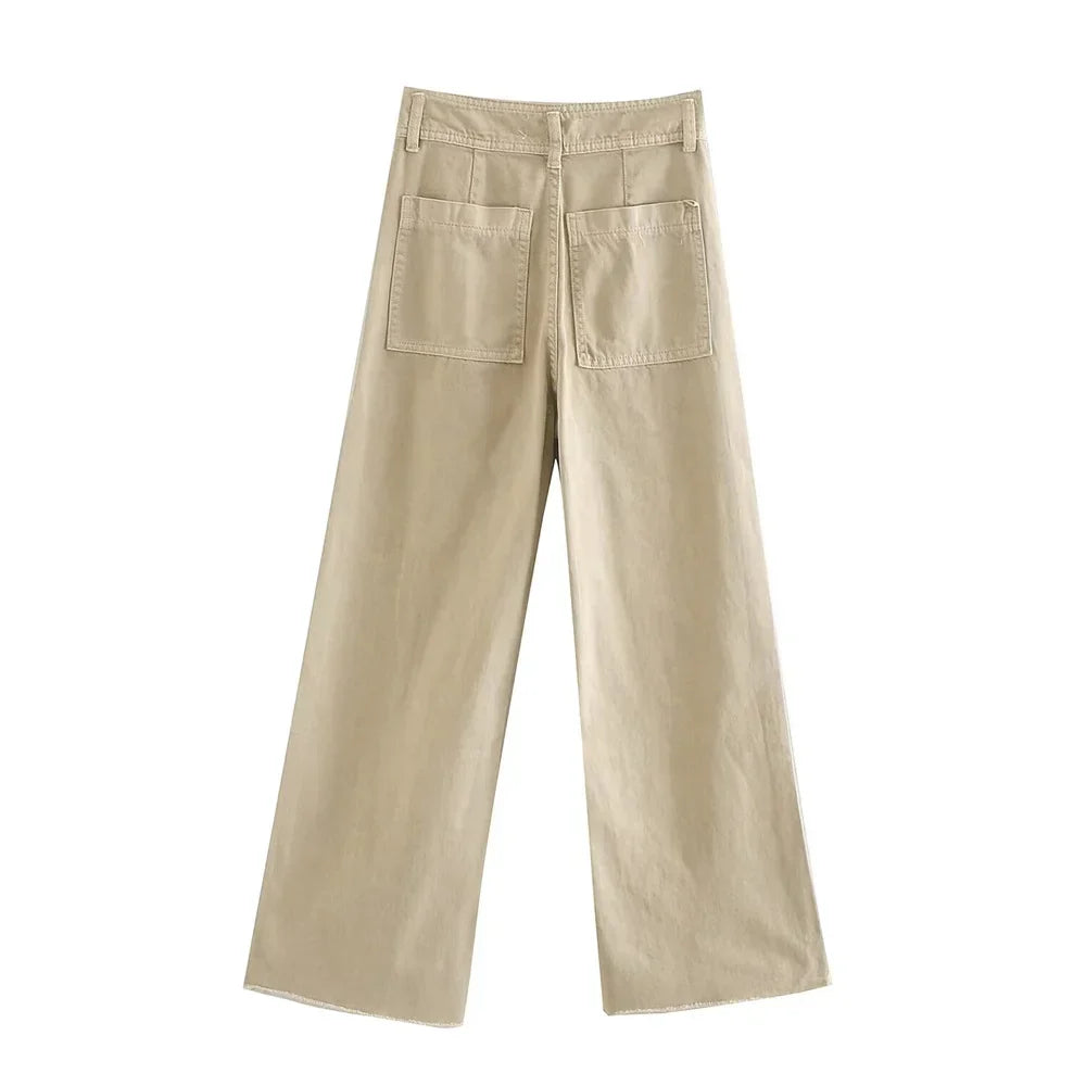 Henriette | Jean large pastel taille haute