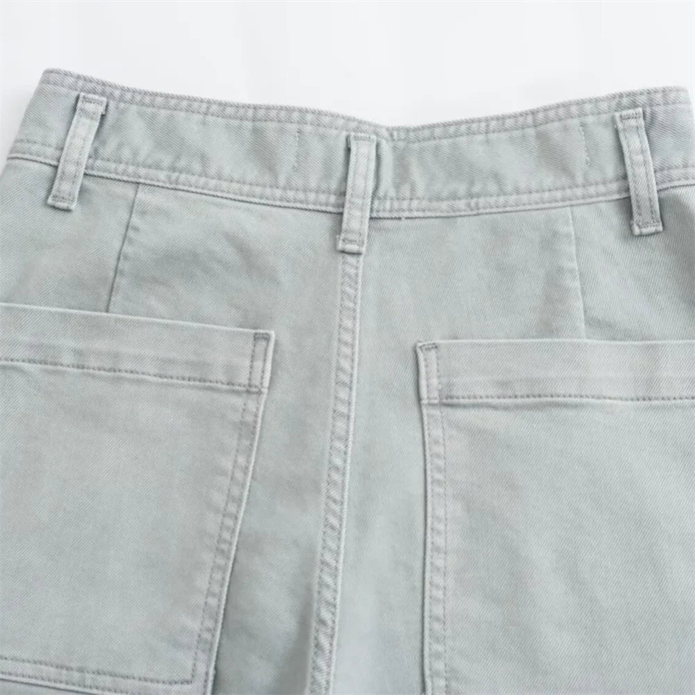 Henriette | Jean large pastel taille haute