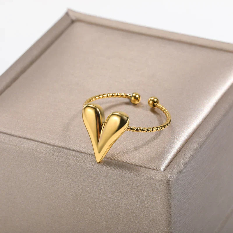 Anaïs | Bague Cœur Torsadée