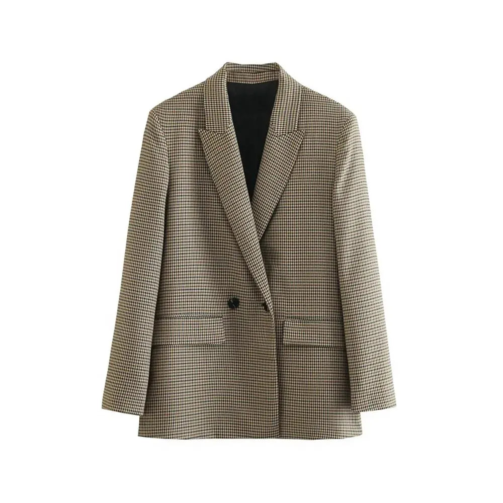 Odile | Blazer Classique Pied-de-Poule