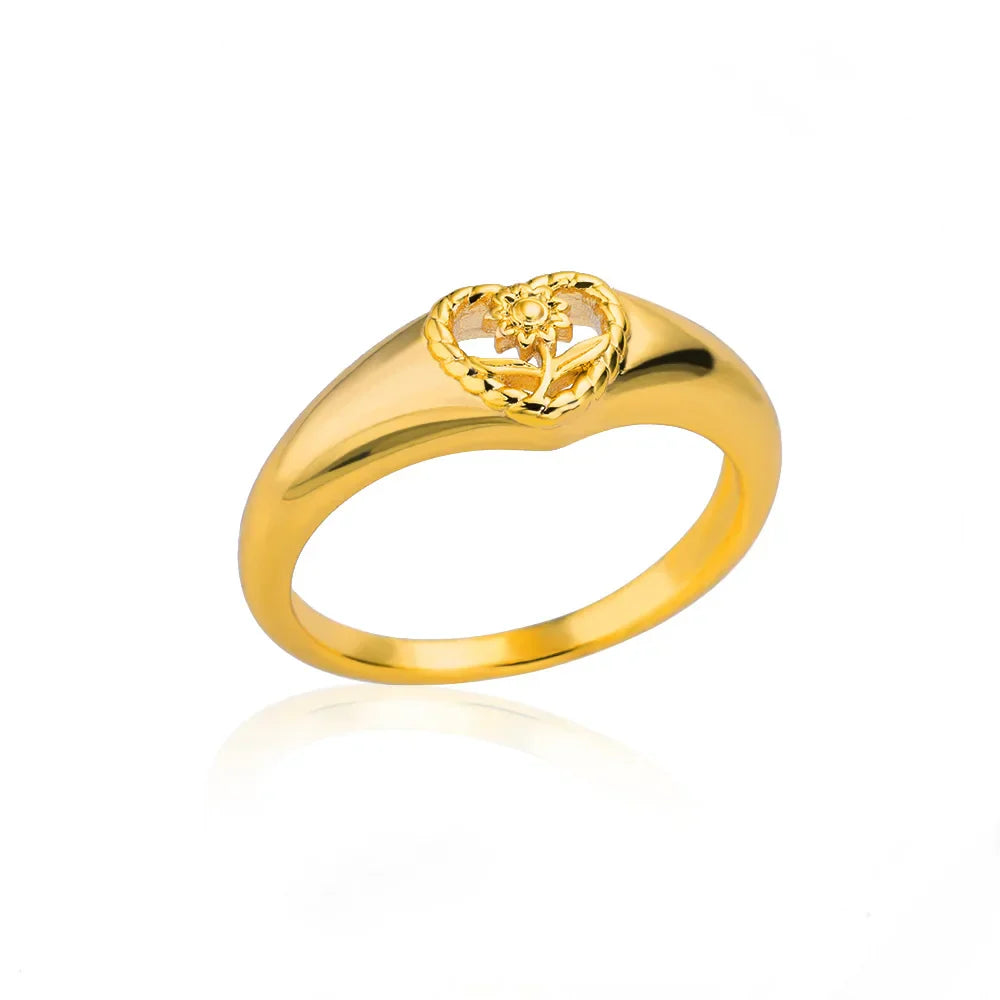 Antoinette | Bague Cœur Floral