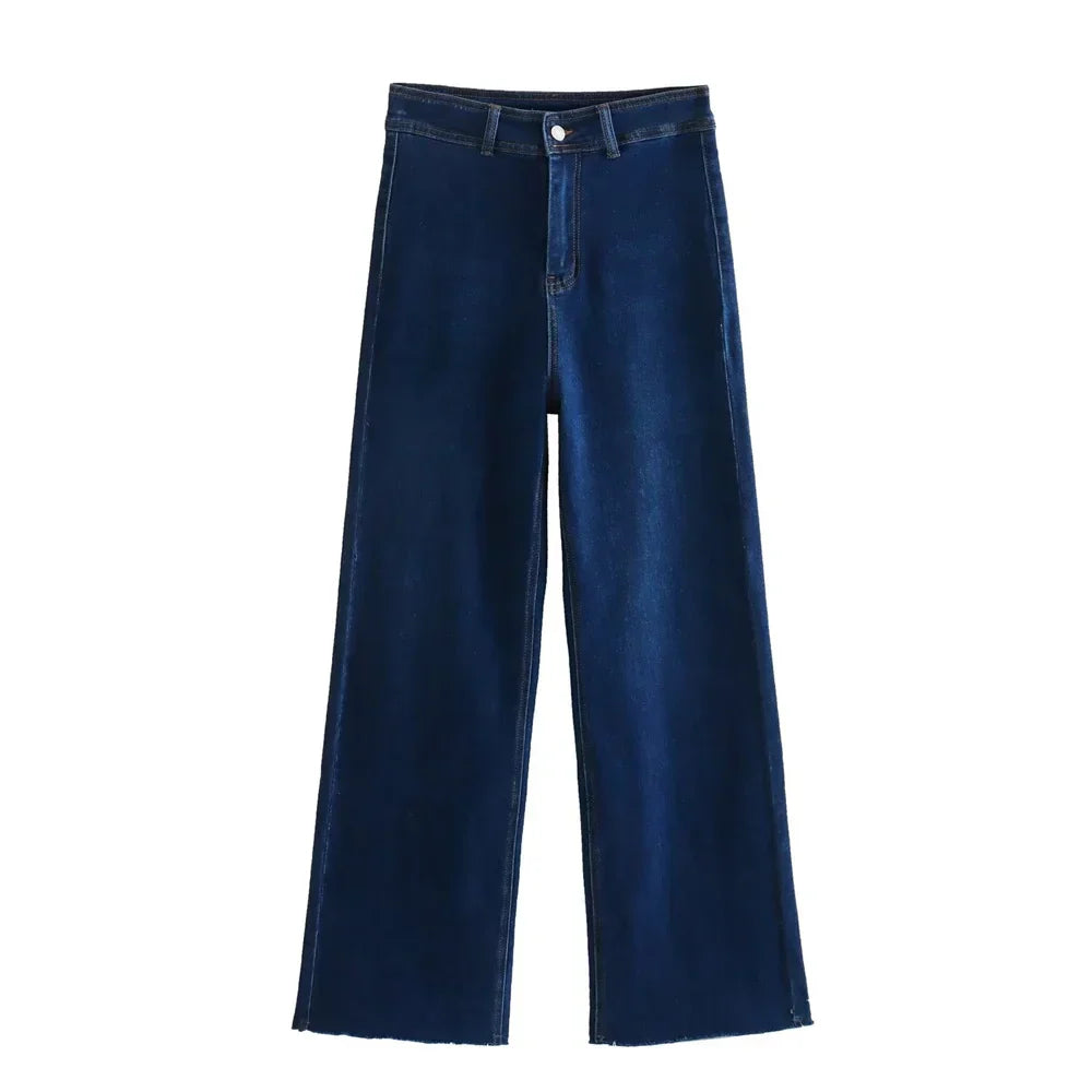 Henriette | Jean large pastel taille haute