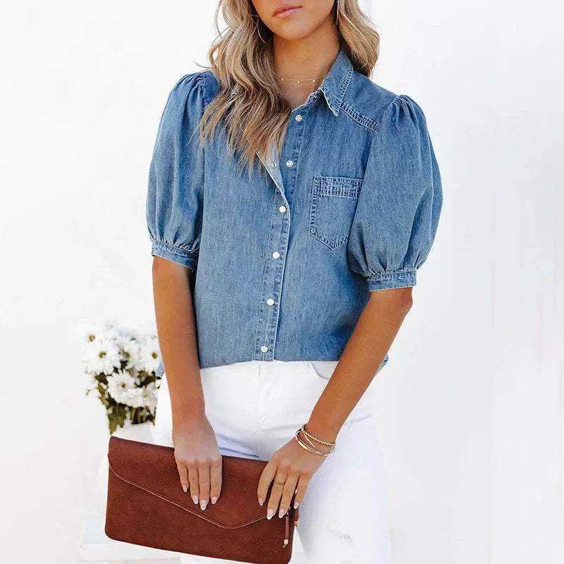 Eva | Chemises en Denim Décontractées