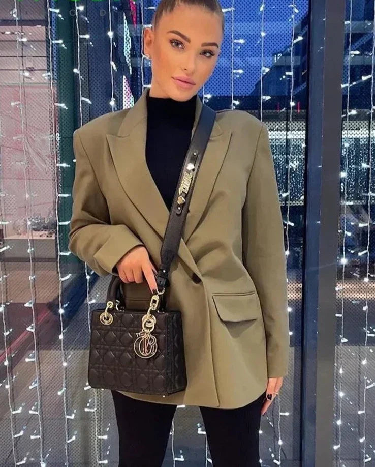 Nadine | Veste de Bureau Croisée à Double Boutonnage