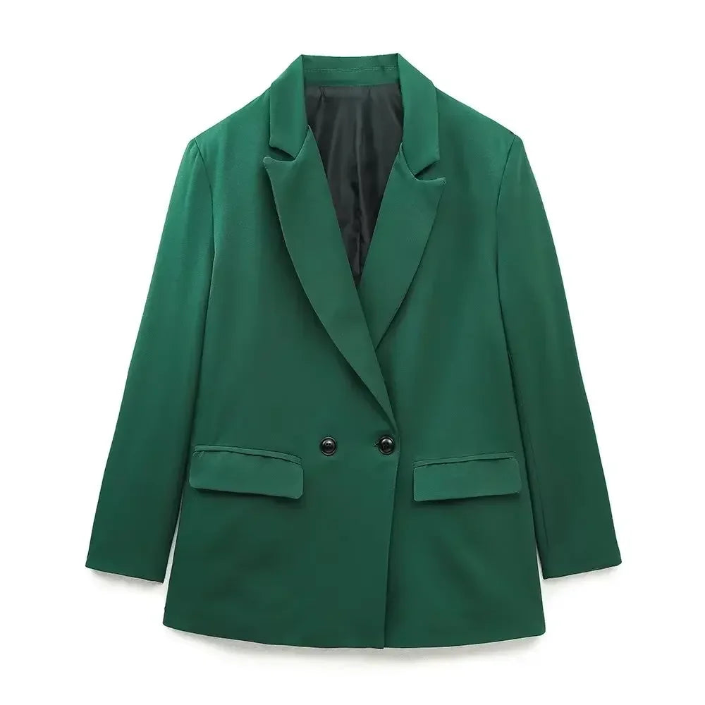 Nadine | Veste de Bureau Croisée à Double Boutonnage