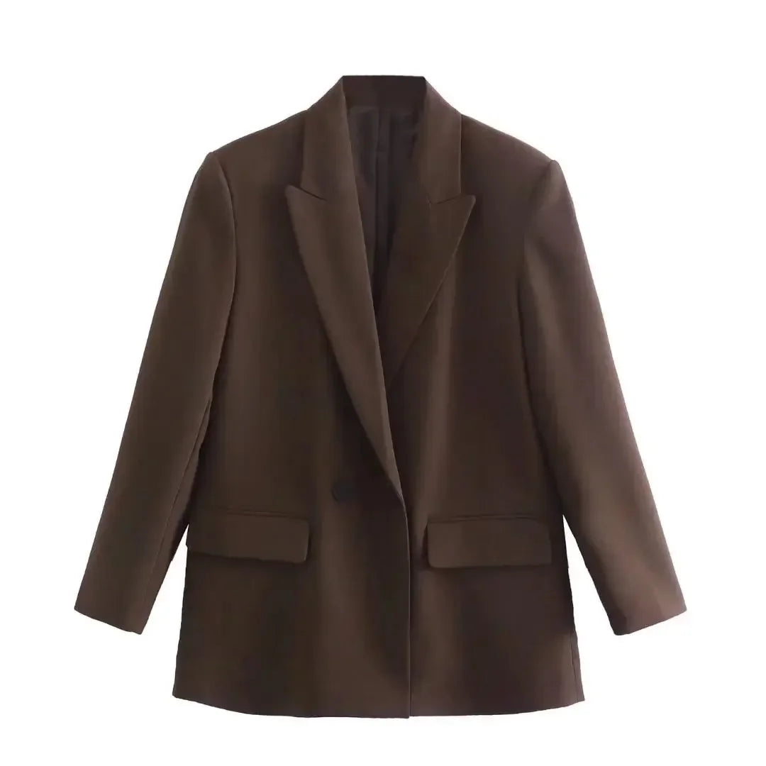 Nadine | Veste de Bureau Croisée à Double Boutonnage