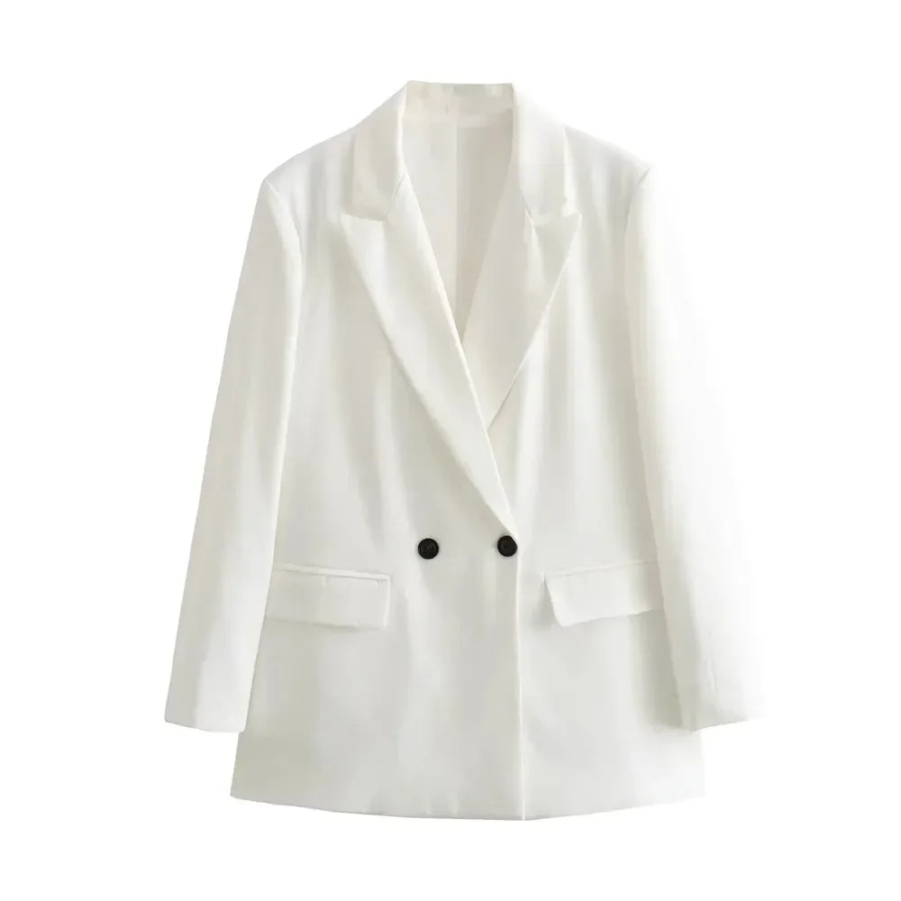 Nadine | Veste de Bureau Croisée à Double Boutonnage