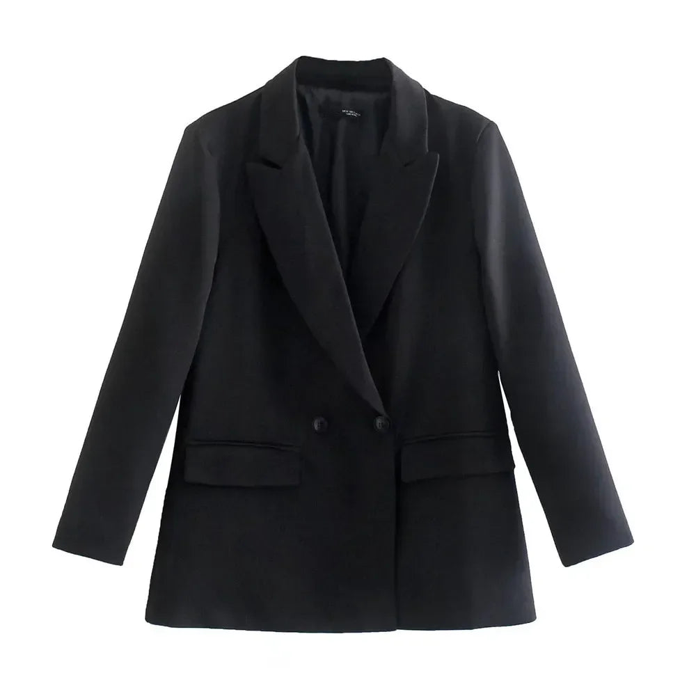 Nadine | Veste de Bureau Croisée à Double Boutonnage