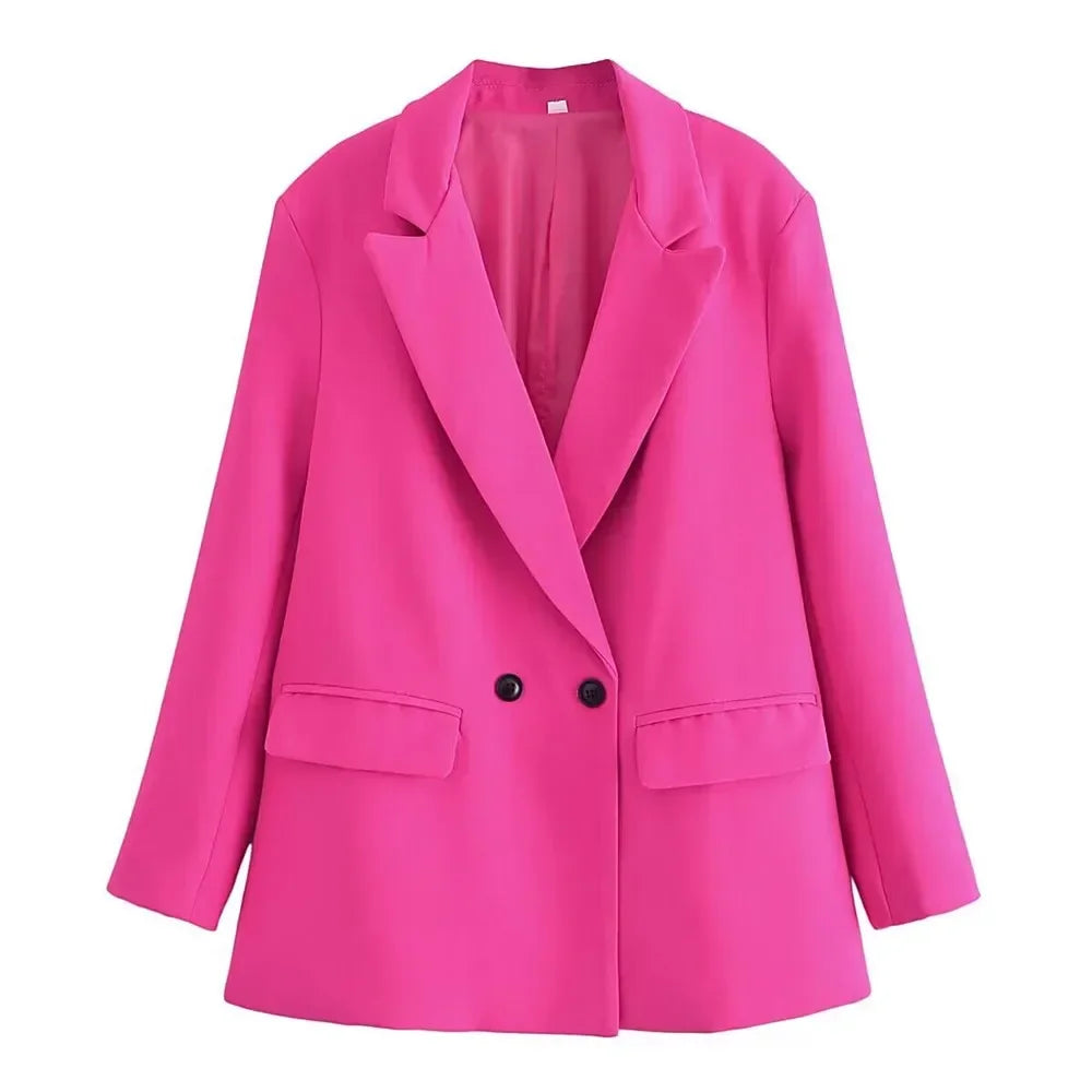 Nadine | Veste de Bureau Croisée à Double Boutonnage