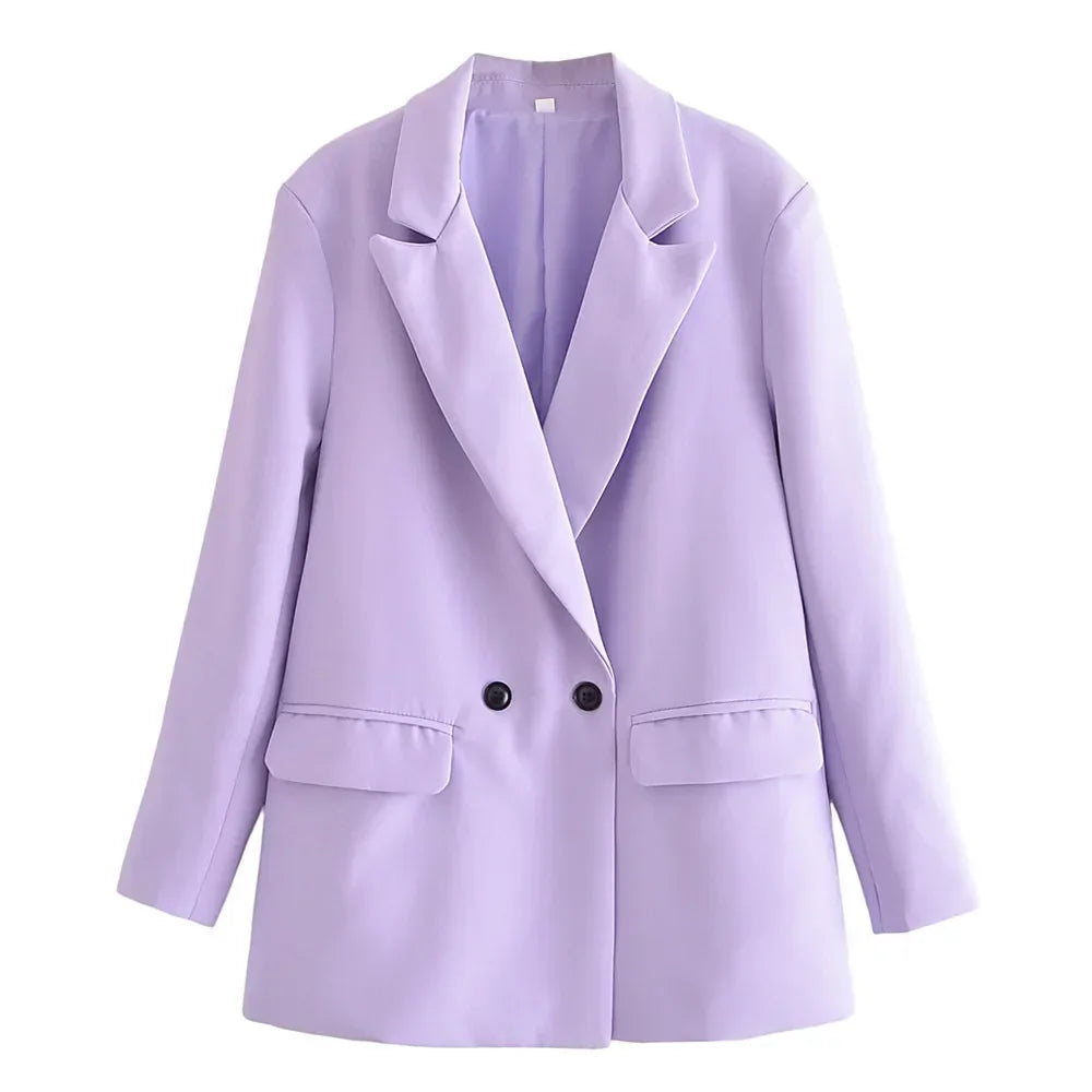 Nadine | Veste de Bureau Croisée à Double Boutonnage