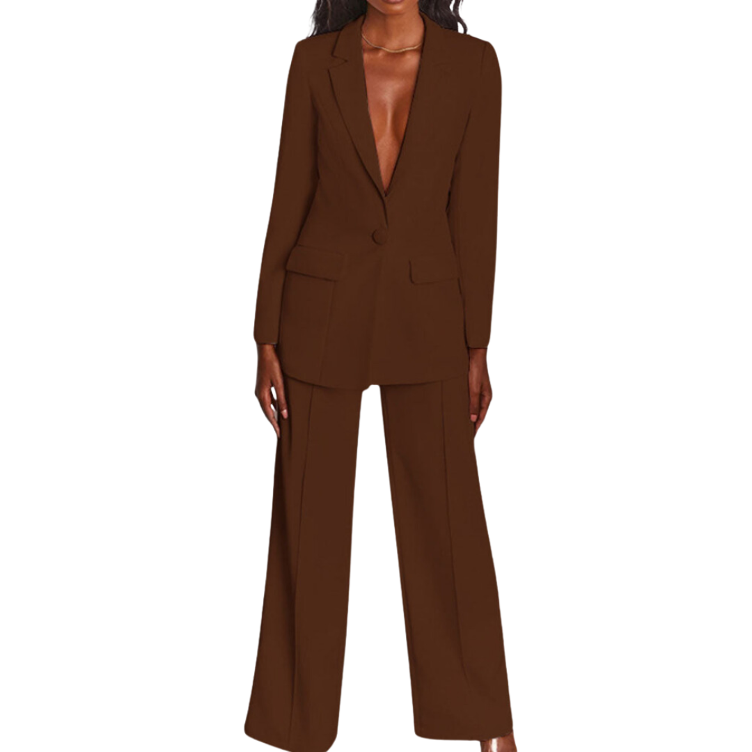 Lucette | Ensemble Blazer et Pantalon Élégant