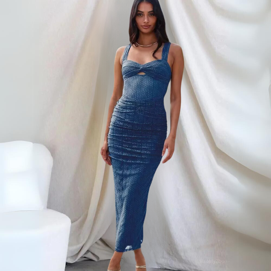Corinne | Robe d'été longue ajustée